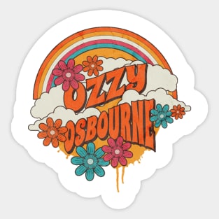 Retro Rainbow - Ozzy Osbourne Sticker